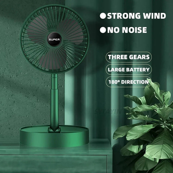 3 Speed Portable Rechargeable Folding Fan